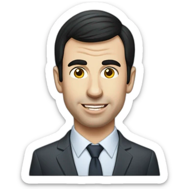 Nathan fielder top Canadian business man sticker