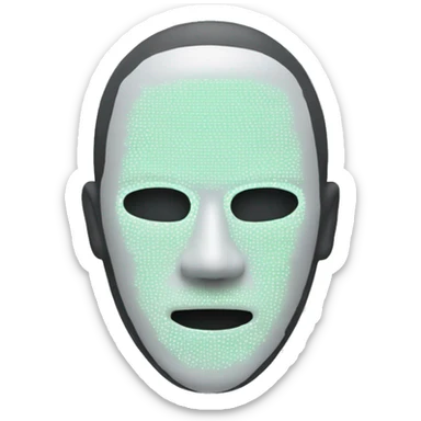 LED face mask sticker