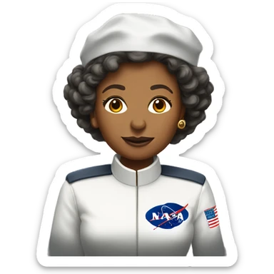 Annie Easley, NASA scientist uniform, no glasses sticker