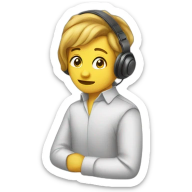 listen-to-muisc sticker