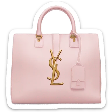Light pink ysl tote bag sticker