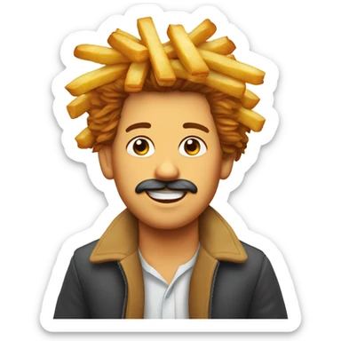 Schnitzel mit Pommes sticker