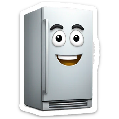 refrigerator laughs sticker
