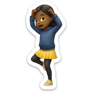 girl doing the dab  sticker