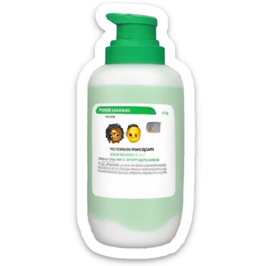 hair bleach product sticker