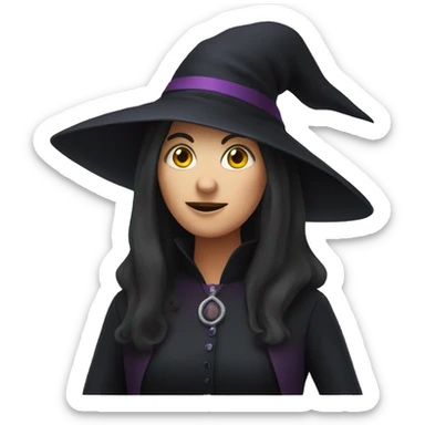 Agatha witch sticker