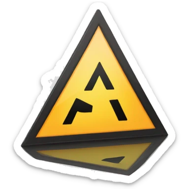 hazard triangle with the text "P1 Alert" sticker