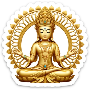 thousand hand bodhisattva sticker