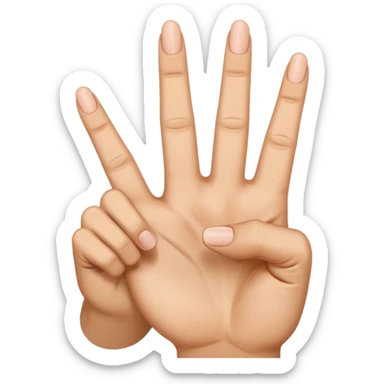 No I need it with only the middle finger down sticker