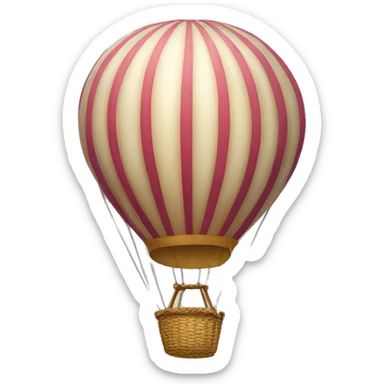 Hot ballon sticker