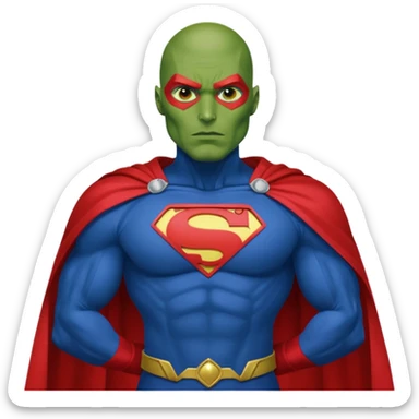 Martian Manhunter from Justice League sticker