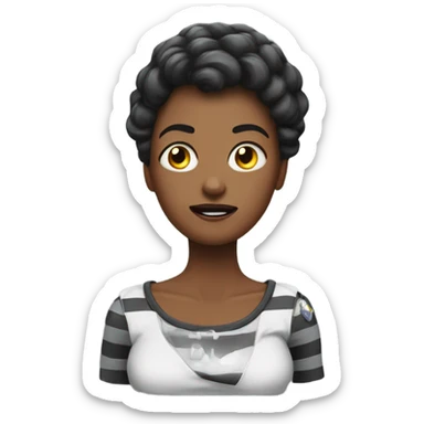 Betty booo gets arrested sticker