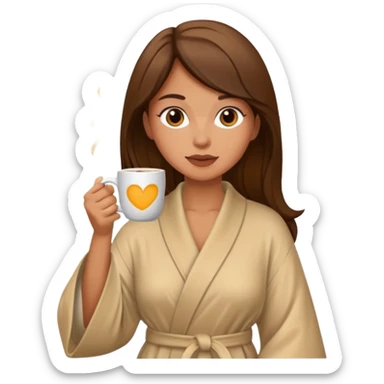 Women drinkers coffee in the morning  sticker