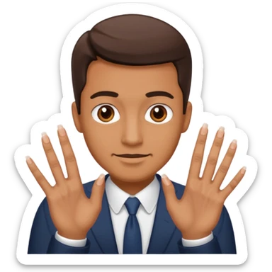 fingernails man sticker