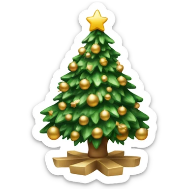 luxurious christmas tree sticker