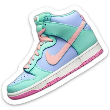 pastel nike dunk sticker