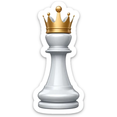 white king plastic chess pieces sticker