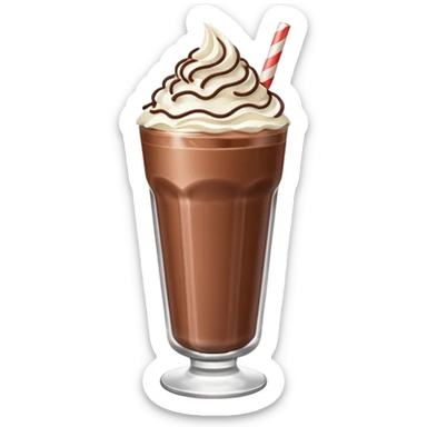 then make it into similiar milkshake chocolate sticker