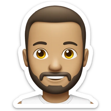 boneco moreno de jaleco branco de corpo inteiro sticker