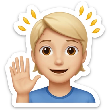 Personne qui fait semblant de croire en quelqu'un  sticker