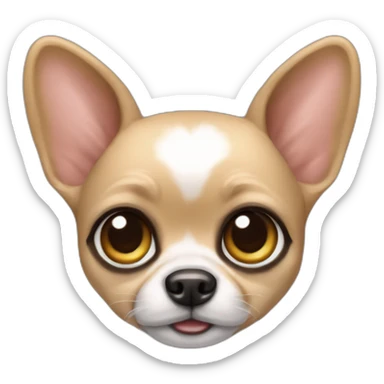 Un chiwawa avec des yeux boba sticker
