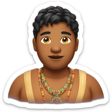 A black fat Indian teen sticker