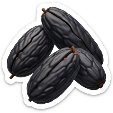 боби тонка, схож на ізюм чорні боби із зморшками, гірка з 5-6 штук sticker