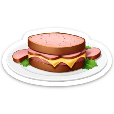  SPAM meat paris cafe city landscape  sticker