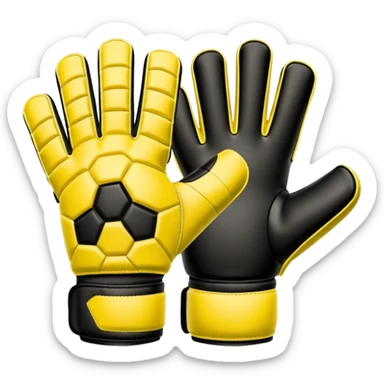 Football goalkeeper gloves sticker