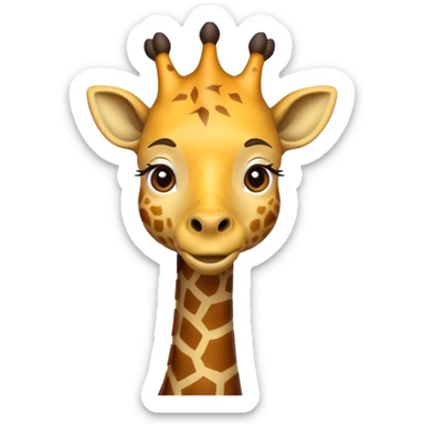 king giraffe sticker