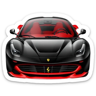 black farari car koli si change kar do sticker
