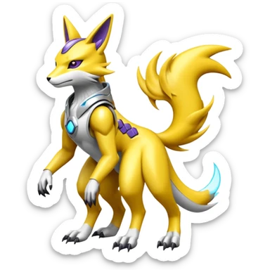  Futuristic Renamon (full body) sticker