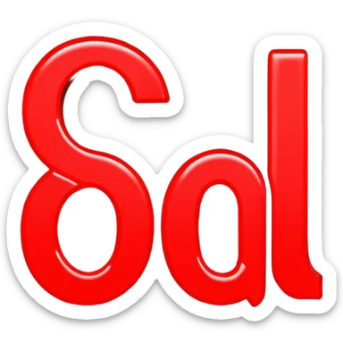 can you make me a red neon emoji out of the word "Ego" sticker