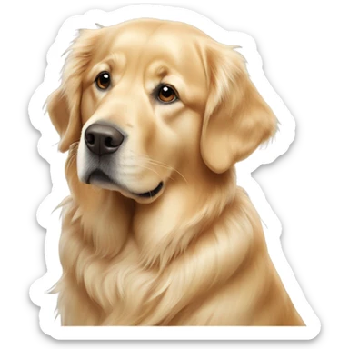 Two golden retrievers sticker