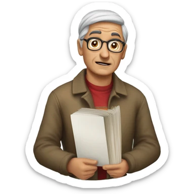 Dame un emocional de Gregorio samsa en su cuarto el día que se despertó con un cuerpo de cucaracha del libro la metamorfosis  sticker