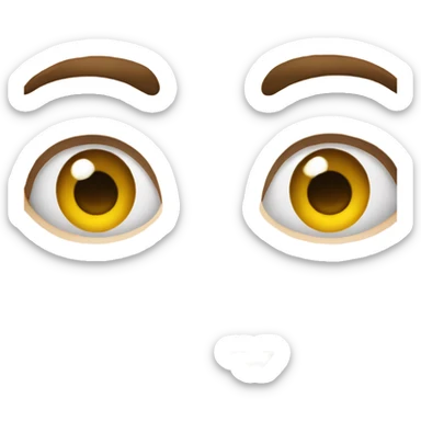 Rolling eyes  sticker