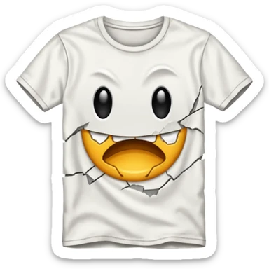 ripped tshirt sticker