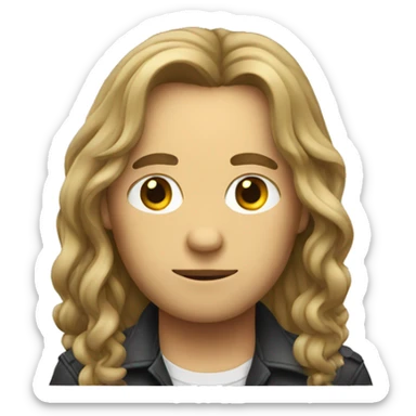 detective with long hair sticker