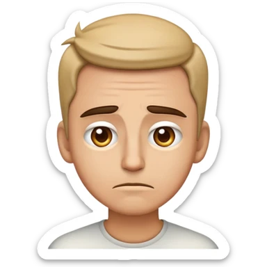 emoji that feels irratated but confident at the same time. somehow feel regretful and thankful sticker