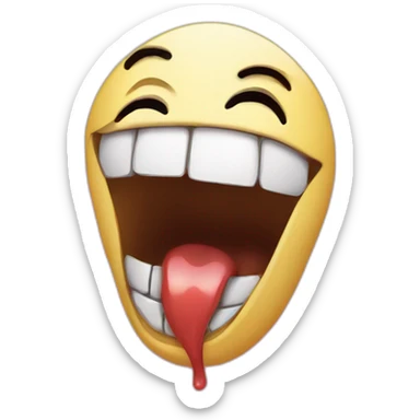 salivating-person sticker