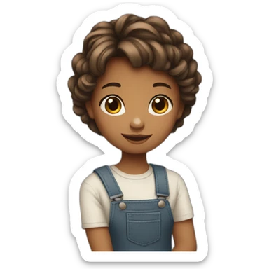 Une petite fille sticker