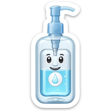 hand sanitizer sticker