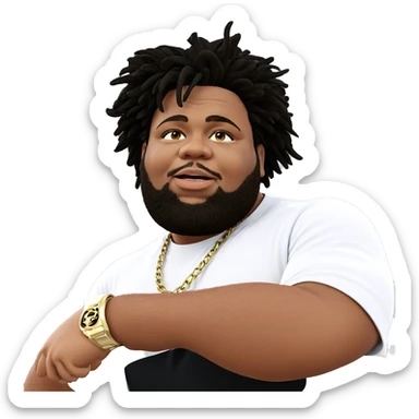 confident male portrait outdoors sticker