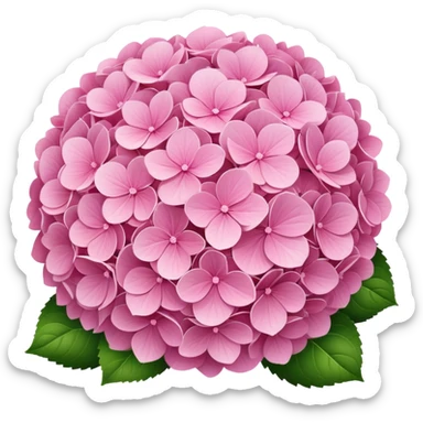 pink hydrangeas  sticker