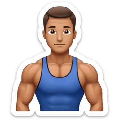 training gym man sticker