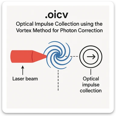 if anyone's curious, ".oicv" is short for optical impulse collection using the vortex method for photon correction. textbook graphical representation sticker