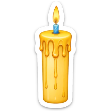 Letter € birthday candle  sticker