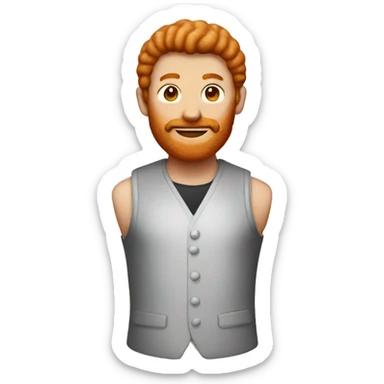 Ginger cookies in the form of a man sticker