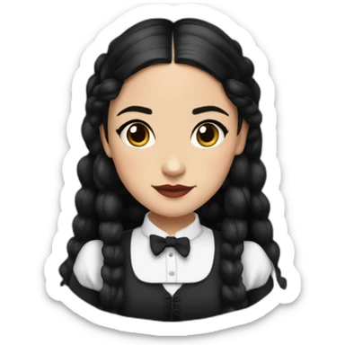 Jena Ortega As Wednesday Adams sticker