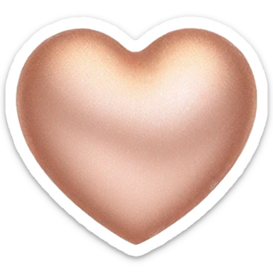 Rose gold heart  sticker